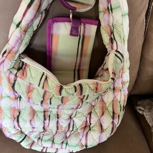 Quilted puff Multicolor Shoulder Bag
